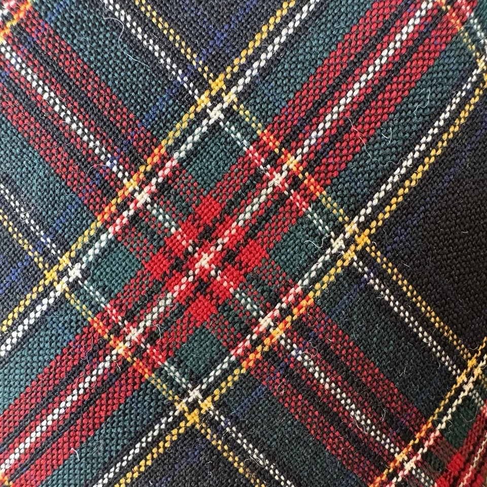 Corbata Pendleton para Hombres Azul Rojo Patrón a Cuadros Clásica Lana Hecha en EE. UU. Foto 2 de 4