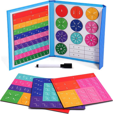 HNBTX Math Toy Fraction,Bruchrechnen Spiel,Mathematik Lernspielzeug,Arithmetisch