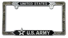 U.S. Army 3D Metal License Plate Frame