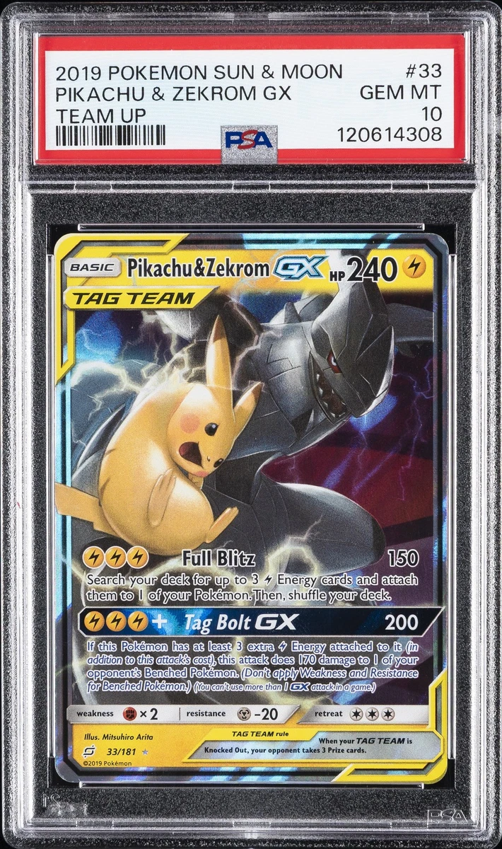 Pikachu Pokémon TCG Sun & Moon Grade 10 Individual Trading Card