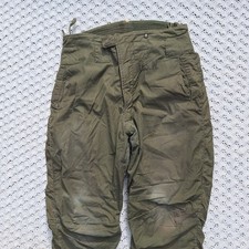 Vtg USN Navy Military Korean War 50s Green Heavyweight Wool Lined Pants - Large