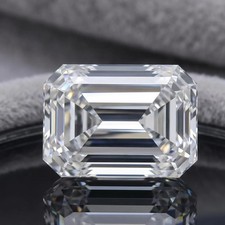 Natural D Color 5 CT Emerald Cut Lab-Grown Loose CVD Diamond VVS1 Certified