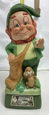 Vtg 1974 Hoffman Leprechaun Mr Lucky Series Decanter Mr Sandman Music Box