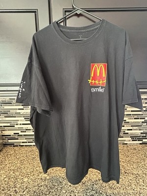 Travis Scott x McDonald's Cactus Jack Employee Black T-Shirt Sz XL