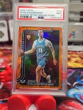 2025 Topps Chrome Ryan Kalkbrenner Orange season tip off 12/25 PSA 9 RC Hornets