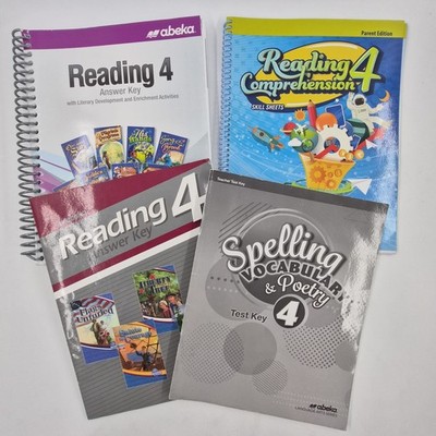 Abeka Language 4 Spelling Vocabulary Poetry Reading Comprehension Homeschool Lot