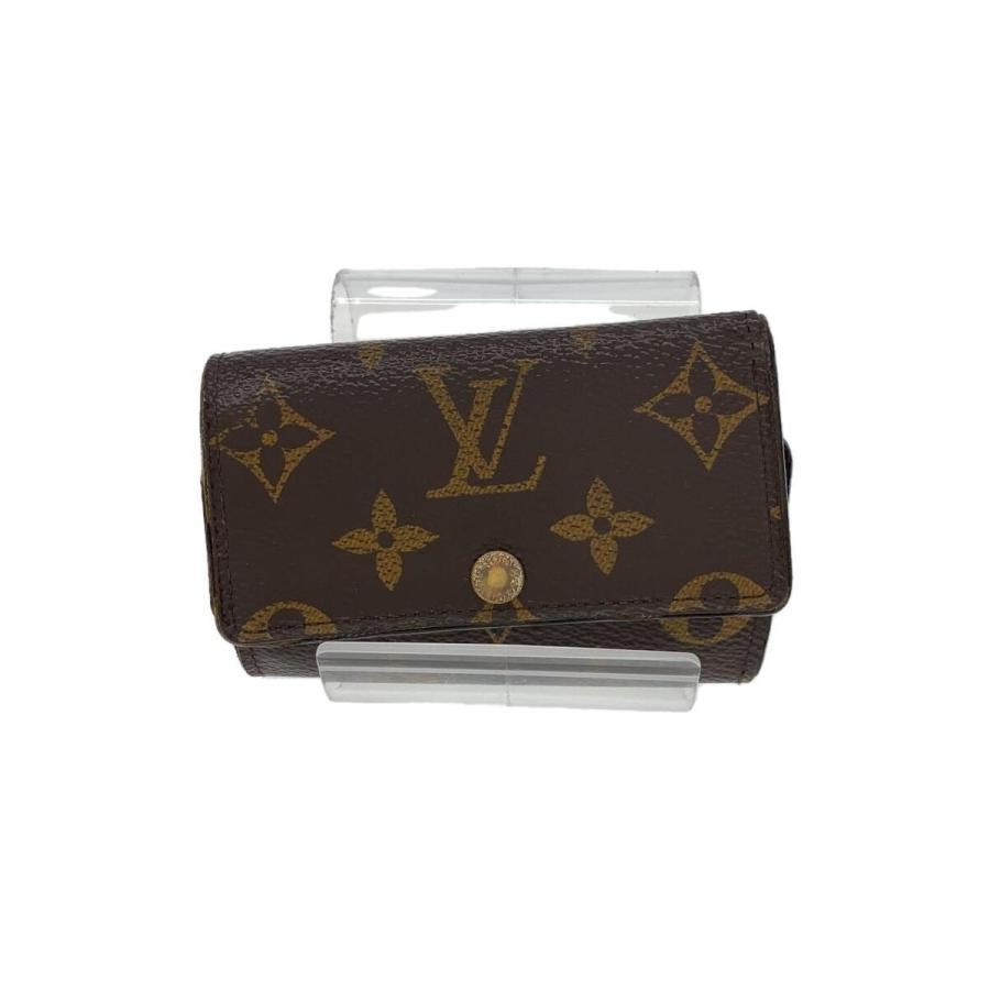 Louis Vuitton Multicle 6 Monogram Leather Wallet Brown
