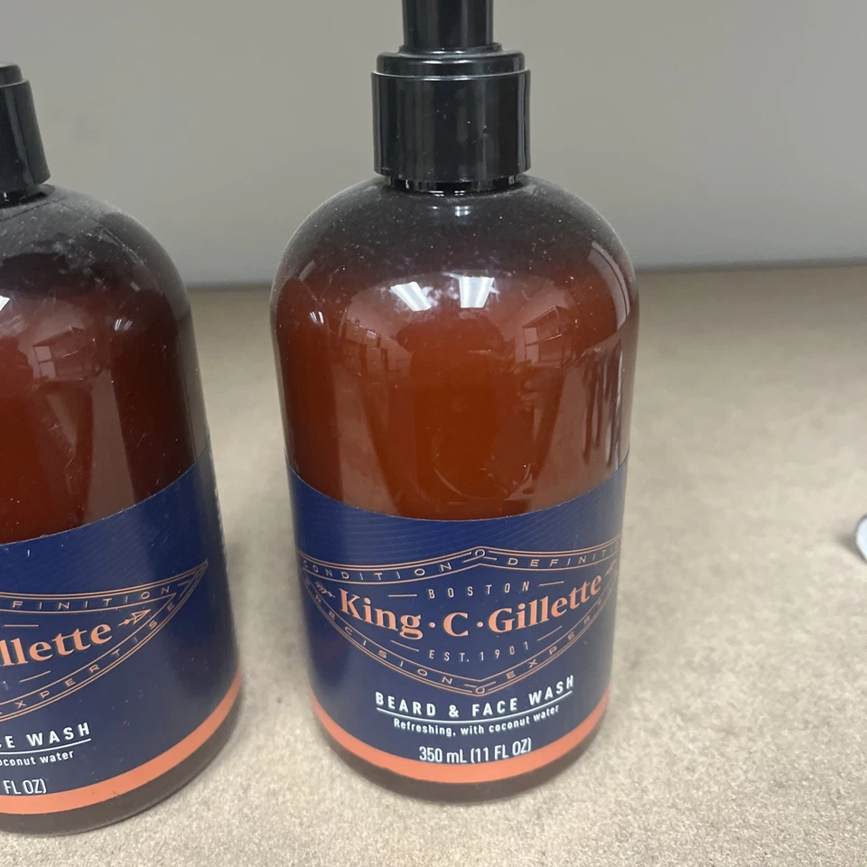 Gillette King C Beard & Face Wash with Coconut Water ~ 11 oz each 3pk - Image 2 of 3