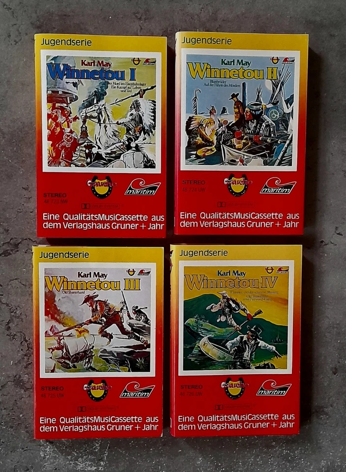** WINNETOU 1-4** 4 KARL MAY-HÖRSPIELKASSETTEN - Bild 1 von 1