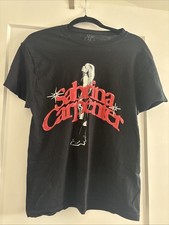 Sabrina Carpenter Shirt Women’s Size Medium Black Crew Neck Short Sleeve Graphic