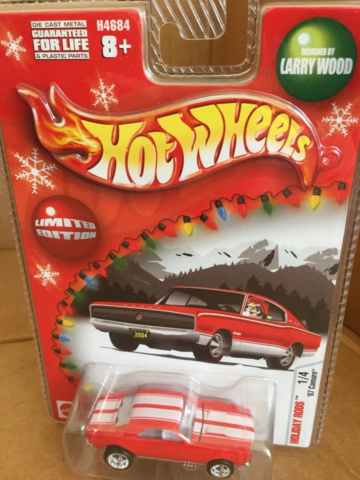 HOT WHEELS LARRY WOOD EDICIÓN LIMITADA CAÑAS DE VACACIONES JINETES REALES ROJO 67 CAMARO MIP Foto 4 de 4