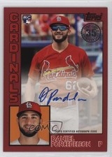 2019 Topps 1984 Baseball Rookies Red /25 Daniel Ponce de Leon #84R-DP Auto 0l1