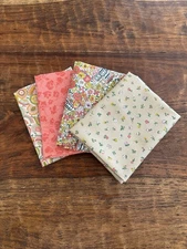 4 Fat Quarters Bundle Liberty Fabrics "Flower Shop" Floral Quilt Cotton