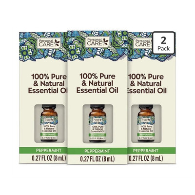 Personal Care Peppermint Essential Oil 0.27 fl oz (8 mL) 2 Pack