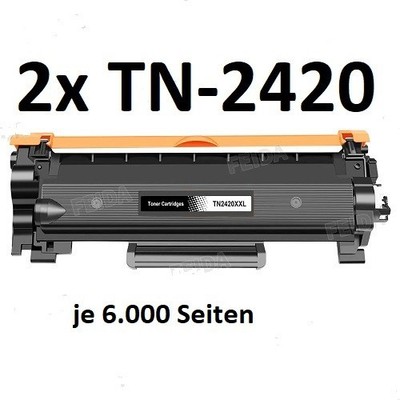 2 XXL Toner kompatibel für Brother TN-2420 MFC-L2710 DW HL-L2310 D HL-L2350 DW