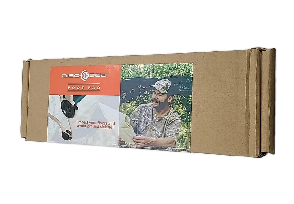 Juego de 4 almohadillas de goma para pies Disc-O-Bed estable silla de cuna hundimiento negro Foto 3 de 4