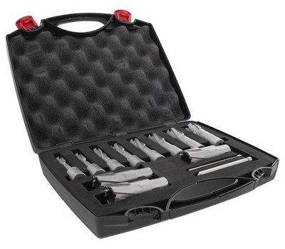 Steel Dragon Tools 13pc. Tungsten Carbide Tipped Annular Cutter Kit 1-3/8'' Depth