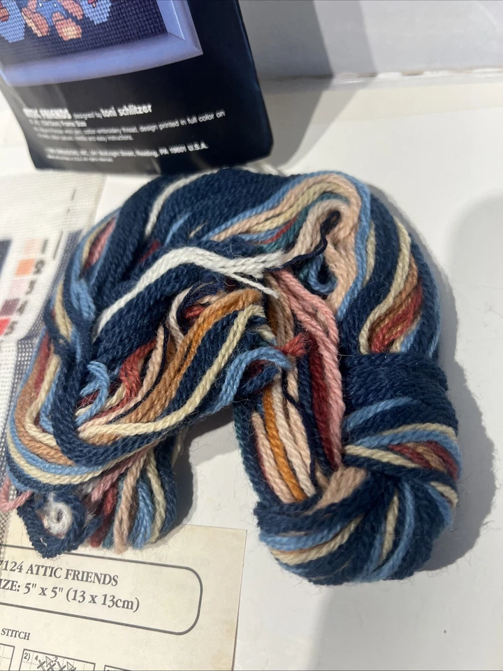 1989 Dimensions Needlepoint Kit Attic Friends Toni Schlitzer Open-No Needle - Image 2 of 4