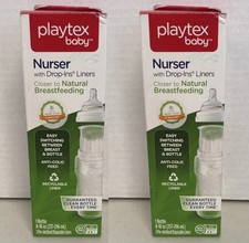 2 Pack- Playtex Nurser Drop-Ins Liners Premium 8-10 oz BPA-Free Bottle