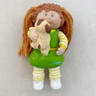 Cabbage Patch Kids Mini PVC Doll Yarn Hair Puppy Vintage 1990s