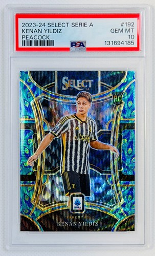 Kenan Yildiz [Peacock] #192 2023 Panini Select Serie A card