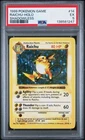 1999 Pokemon Raichu Holo 14/102 Base Set Shadowless in a PSA 5 EX Low POP