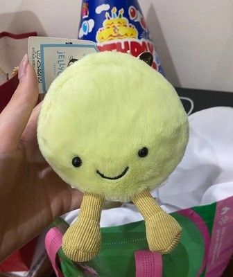 Jellycat Amuseables Max Macaron Bag Charm Keychain Plush NWT