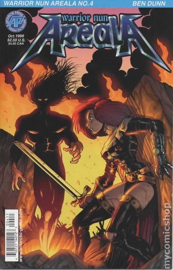 Warrior Nun Areala #4 VG 1999 Stock Image Low Grade