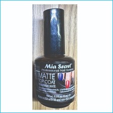 Mia Secret Matte Top Coat Nail Polish 0.5 oz   Professional Matte Finish Topcoat