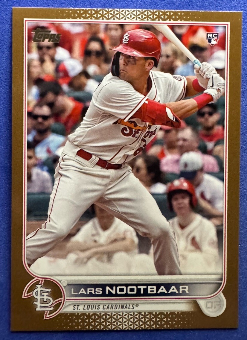 2022 Topps Series 1 - Lars Nootbaar #58 Gold /2022 (RC)