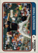 2023 Topps Heritage High Number - Brent Headrick (RC) #572 - Twins