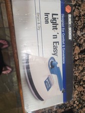 Vintage Black & Decker Light 'n Easy Steam Dry Iron White