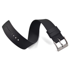 Black Rubber Watch Strap 20-22mm One Piece Sport Military Band Free Shipping Uk