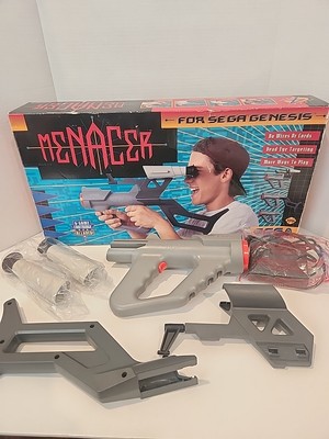 Sega Genesis Menacer Light Gun 6-in-1 Complete in Box CIB Retro Gaming