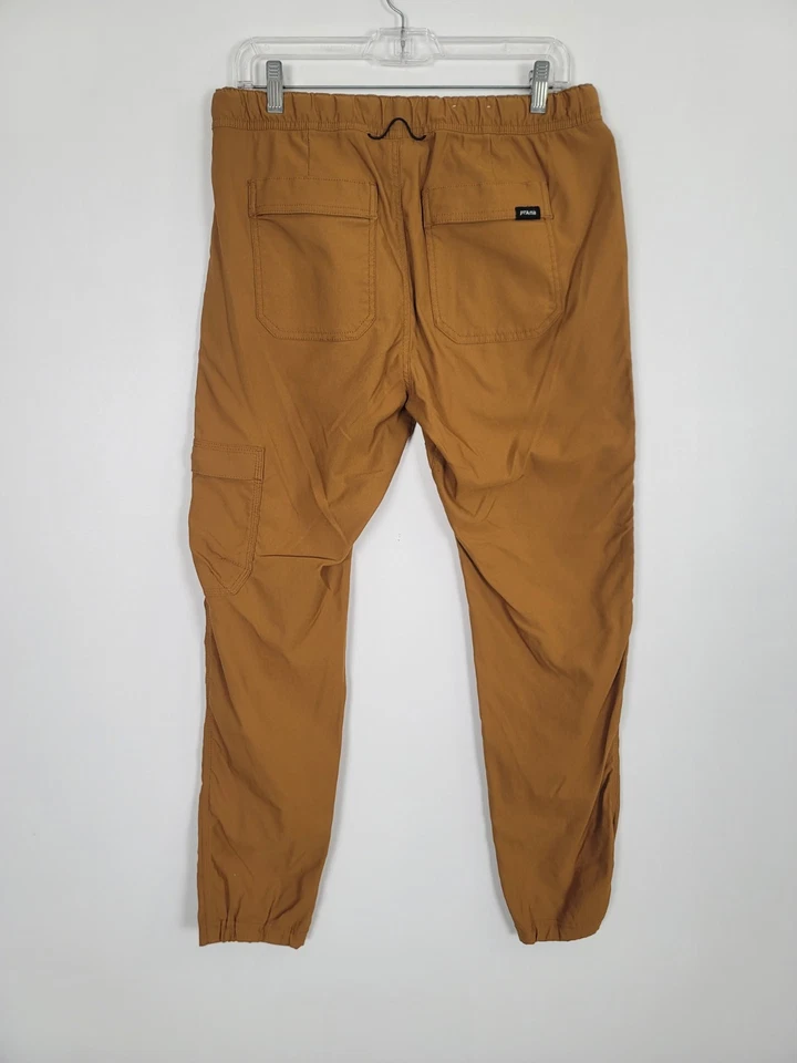 Pantalones PrAna Stretch Zion Para Hombre Medianos Marrón Senderismo Carga Trail Tech Foto 3 de 4