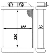 Wärmetauscher Innenraumheizung MAHLE AH 220 000S für AUDI 4B5 C5 ALLROAD 4B2 A6