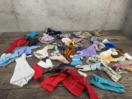 Vintage Barbie Clothes Clothing Lot Dress Jacket Shirt