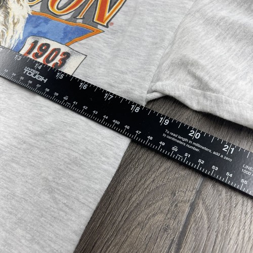 1991 Design Harley Davidson Eagle Established 1903 3D Emblem T-Shirt Men Size M - Picture 6 of 7