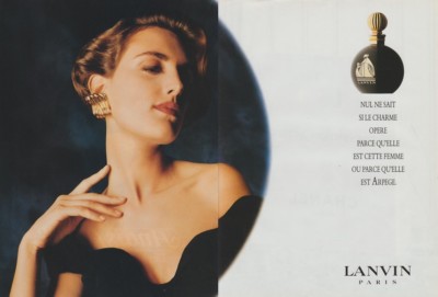 Paper advertising - advertising paper - Arpeggio de Lanvin 2 pages