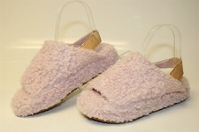 TOMS Sofia Slippers NEW Size 6 Womens Cloud Pink Shag Ankle Strap Shoes 10018759