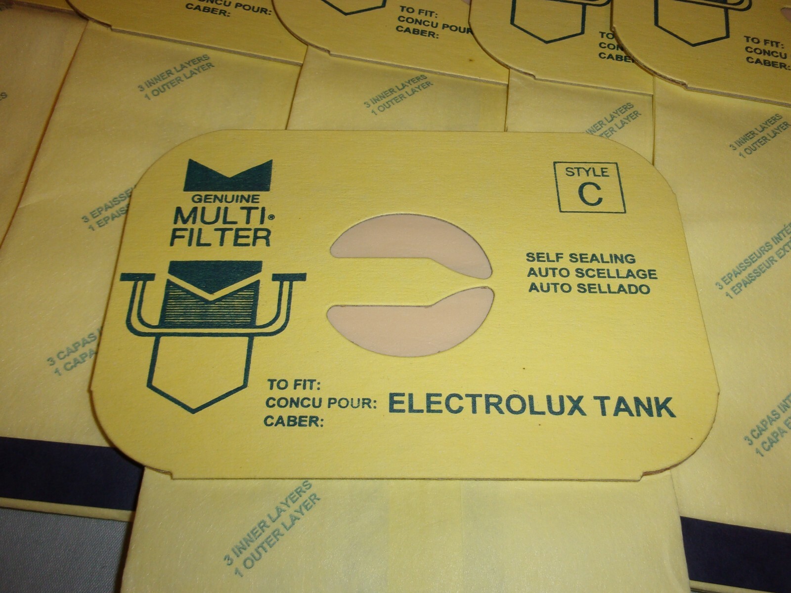7 Electrolux Tank Genuine MultiFilter Vacuum Bag Style C 4ply eBay