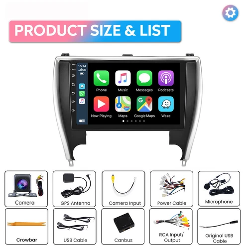Android 13.0 For Toyota Camry 2015-2017 Car Stereo Radio GPS Navi Carplay 4+64GB - Picture 18 of 18