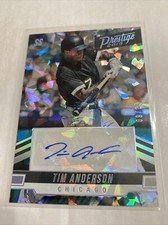 2019 Panini Chronicles Tim Anderson Prestige Auto Autograph Cracked Ice 9/23