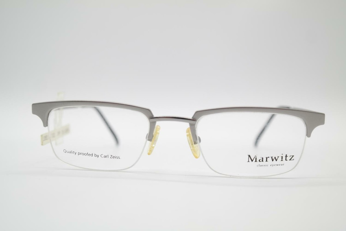 Vintage Marwitz 7102 5100 Silber Halbrand Brille Brillengestell 