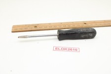 Snap-on Ssd143 14 Flatslotted Screwdriver Hard Black Handle Usa Damaged Tip Snap-on Ssd143 14 Flatslotted Screwdriver Hard Black Handle Usa Damaged Tip