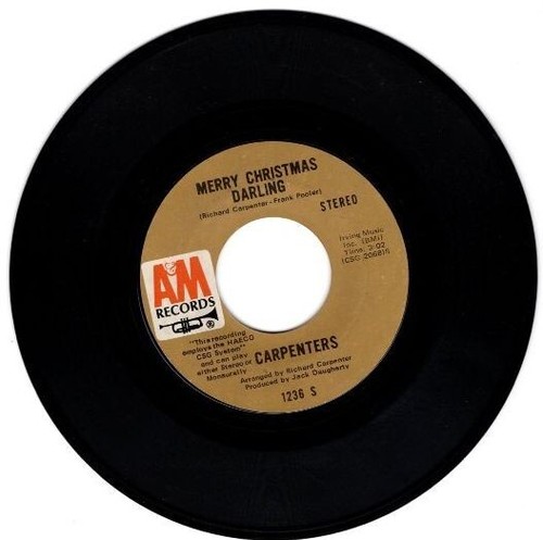 Carpenters - Merry Christmas Darling/ Mr. Guder 7" 45 RPM Single w/ PS - Picture 8 of 12