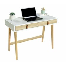 Habitat Copenhagen 2 Drawer Desk Two Tone.