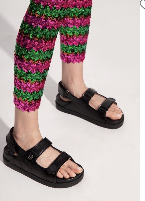 GUCCI LEATHER SANDALS WITH LOGO.RRP £ 745 image 4