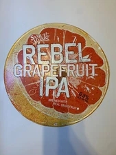 Samual Adam’s Rebel Grapefruit IPA Tin Sign-Embossed -Round 18”X18” Sign Used