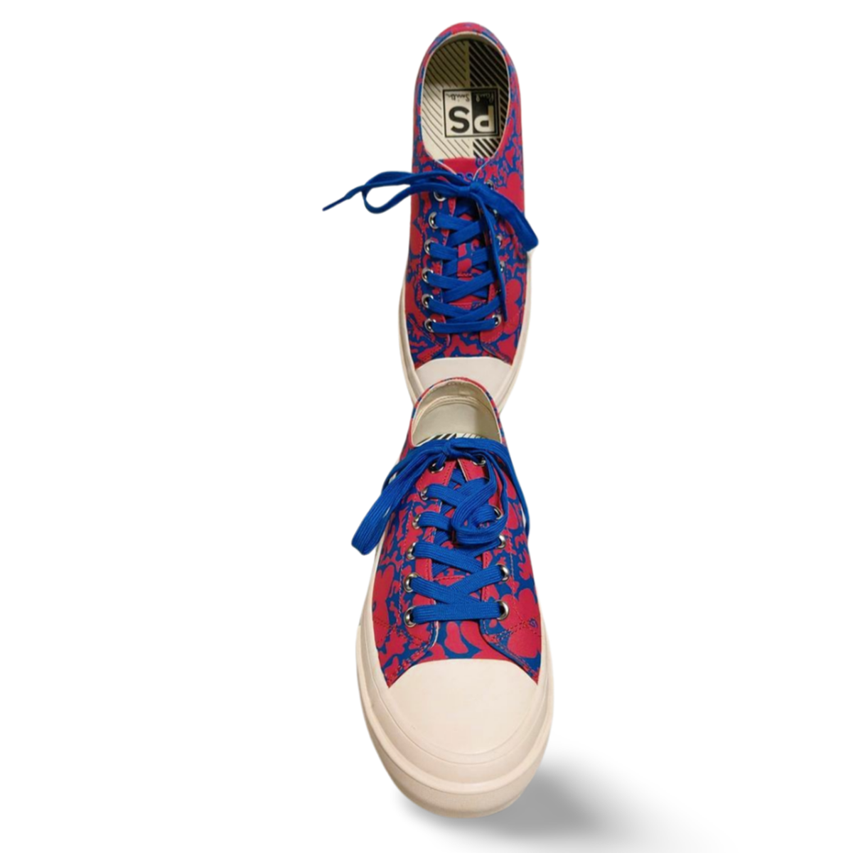 PS PAUL SMITH Kinsey Floral Print Canvas Low Top Sneakers
